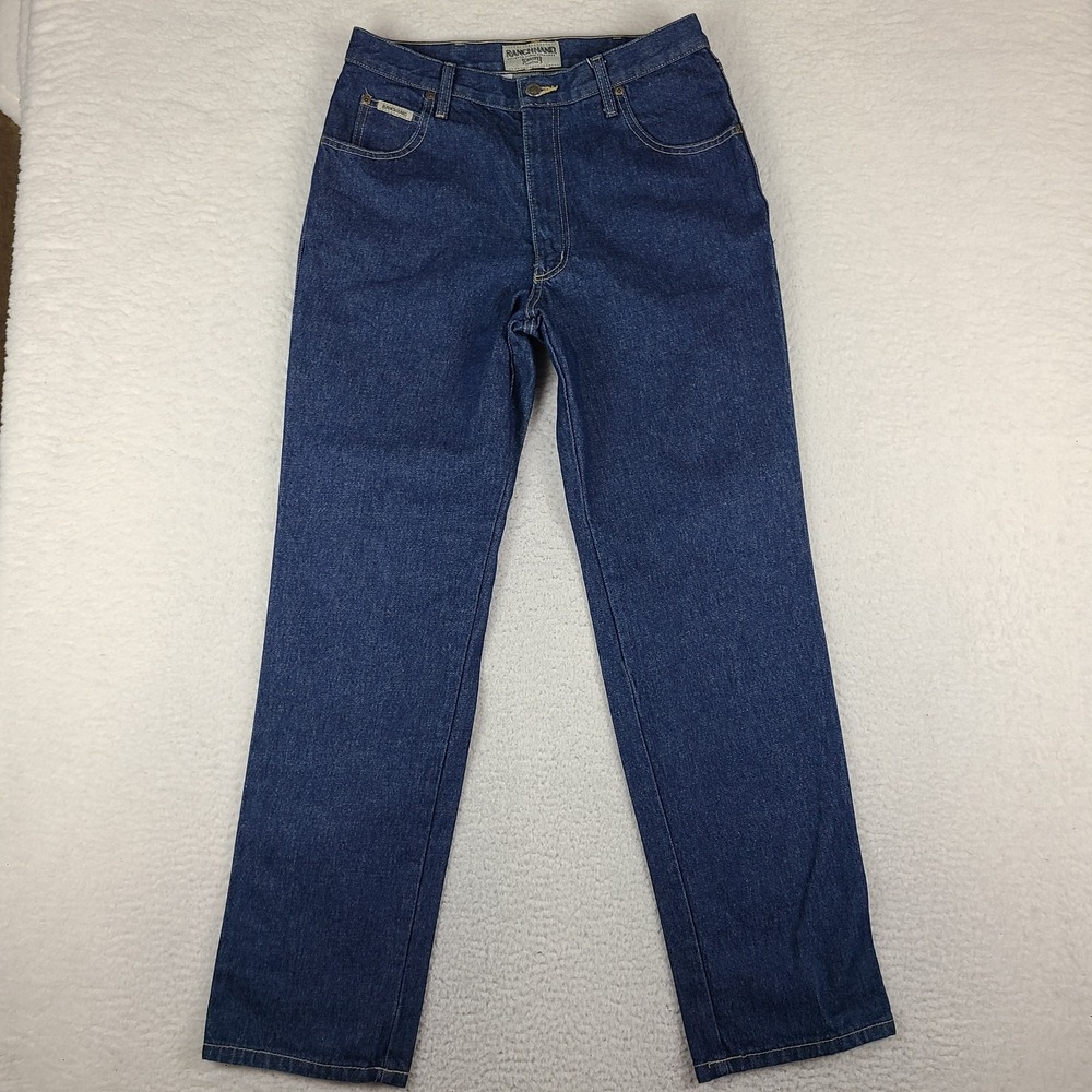 Schaefer‎ Jeans Mens 33x32 Straight Ranch Hand Dark Wash 100% Cotton Denim USA